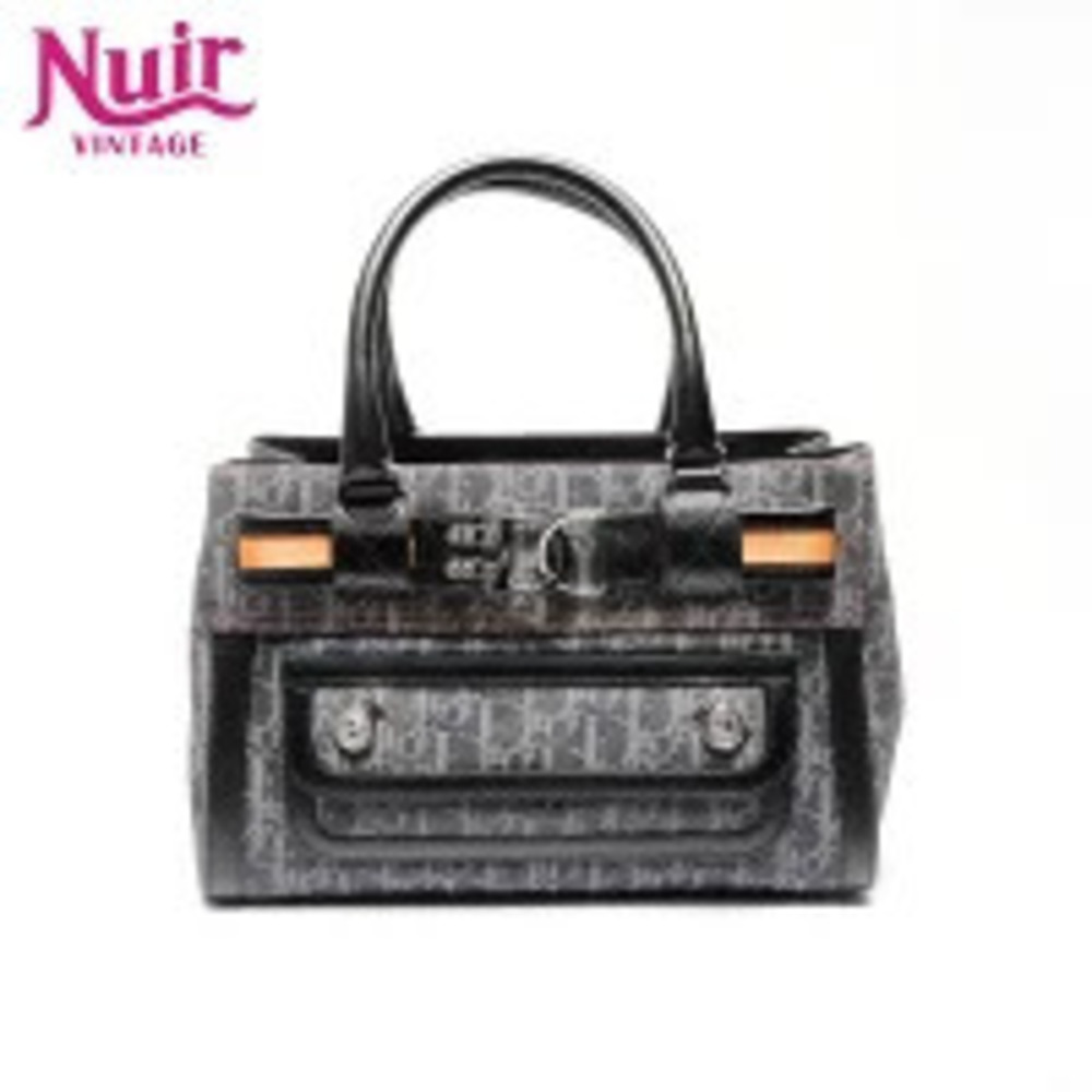 Christian Dior denim Trotter handbag Navy Blue